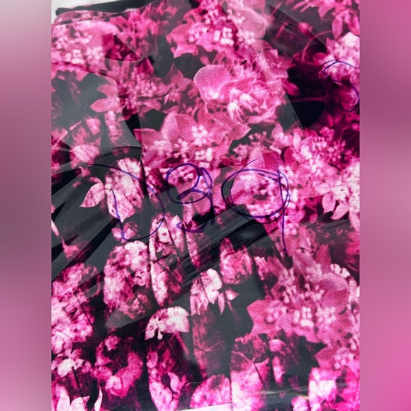 Michael Kors Women's Kew Gardens Pink Floral Shift Mini Dress Pink Size 10 - Picture 10 of 10